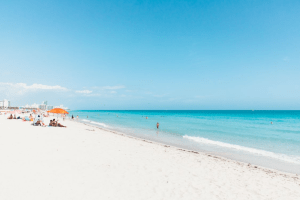 South Beach shoreline with turquoise ocean.