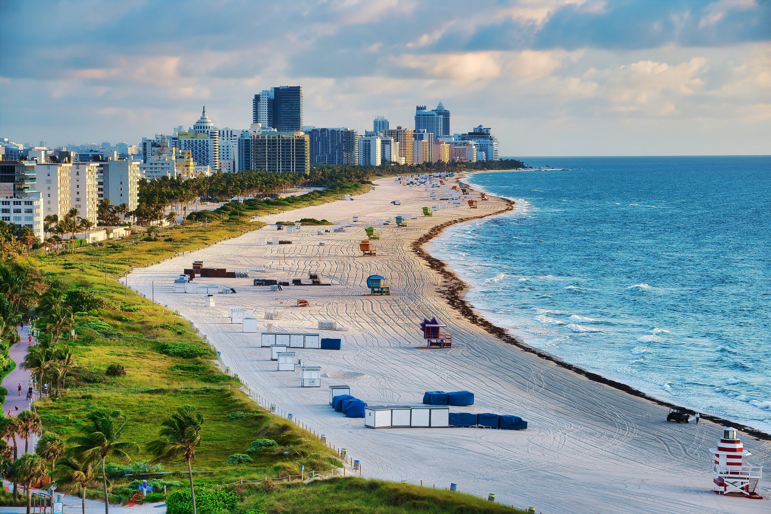 Scenic view of Fort Lauderdale Beach featuring white sand